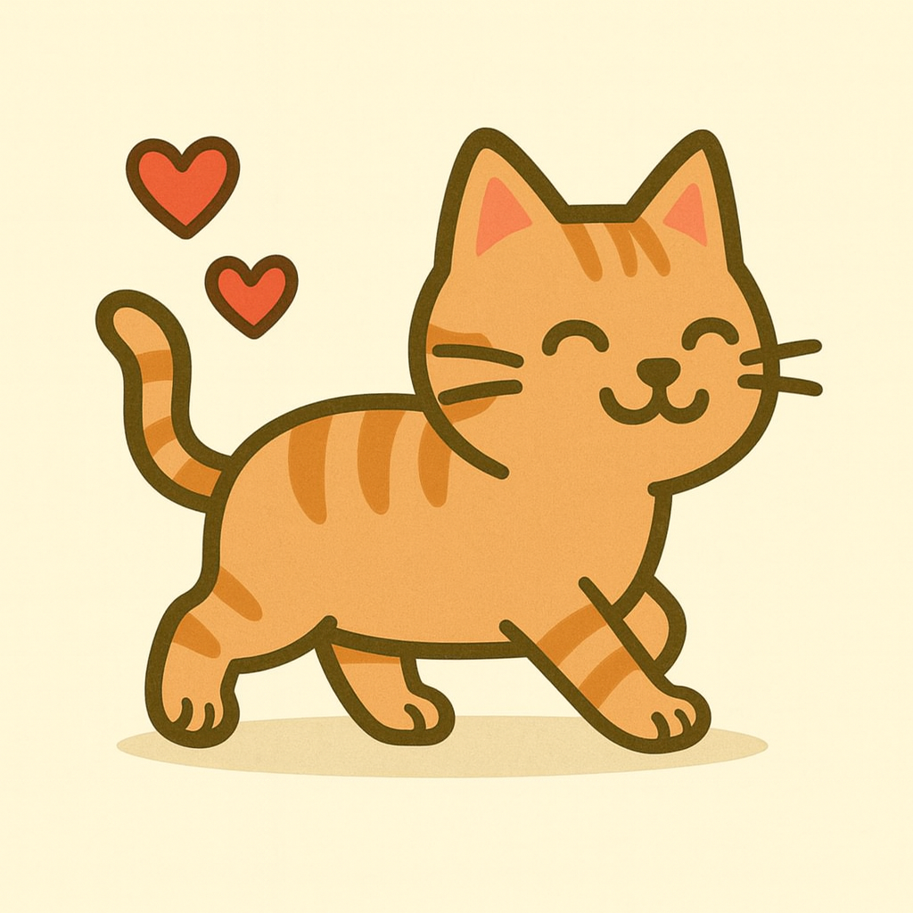 Gato feliz