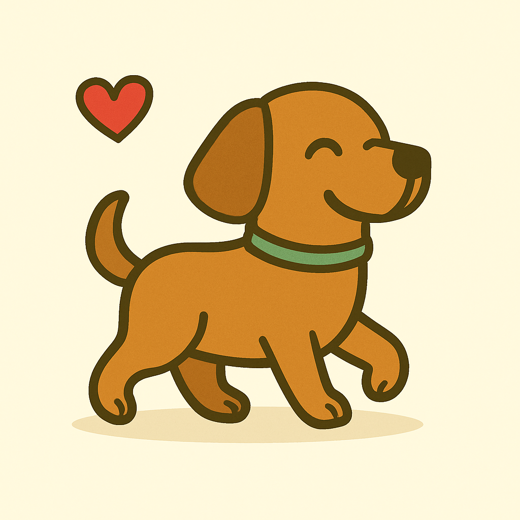 Perro feliz